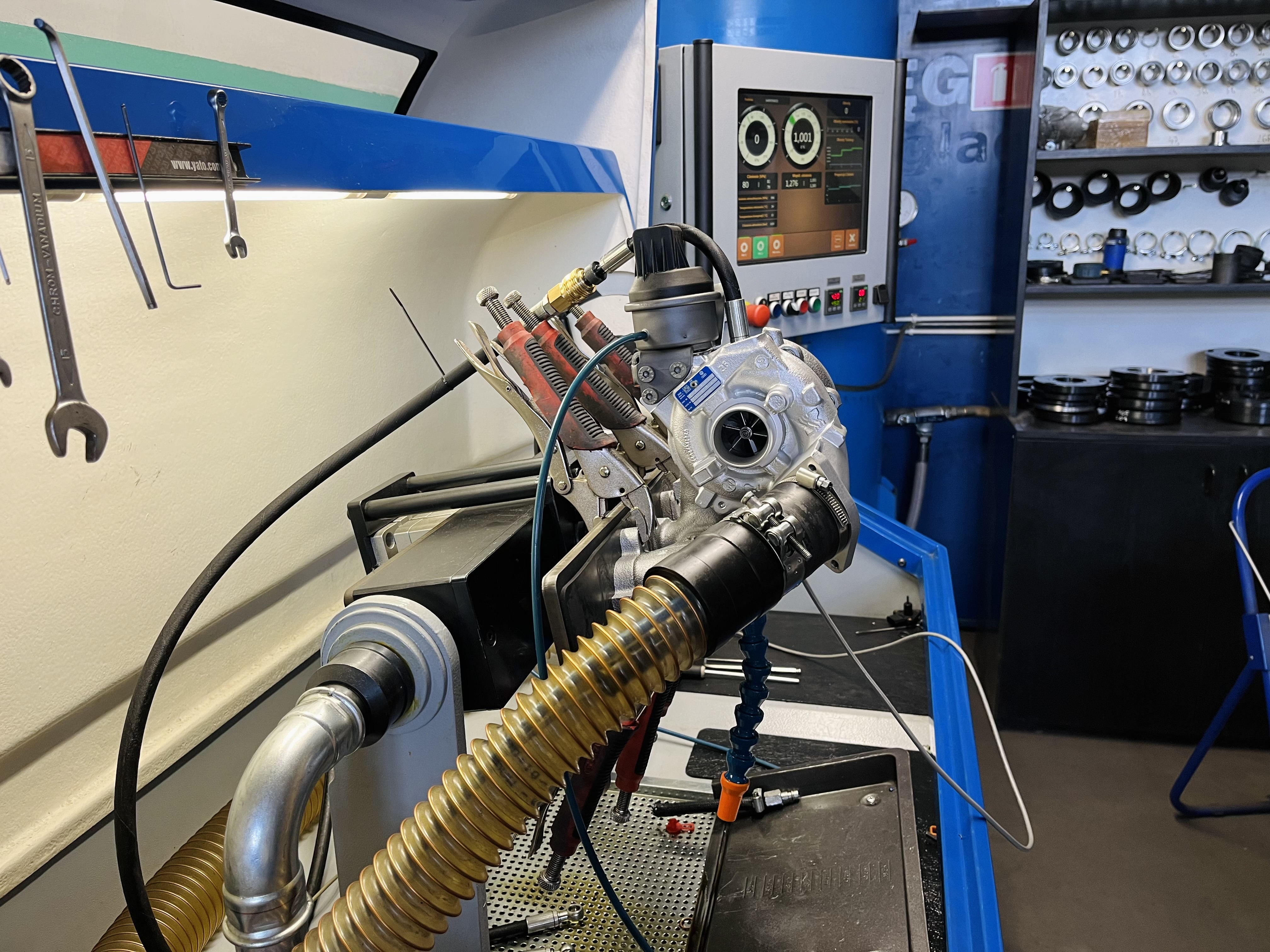 Warsztat regeneracji turbosprężarek - park maszynowy